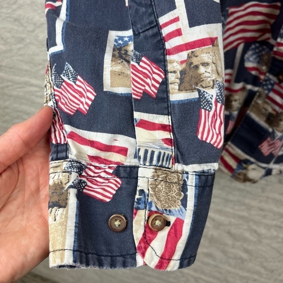 Vintage COTTON TRADERS SPORT Men's USA PATRIOTIC shirt XXL - Picture 11 of 15